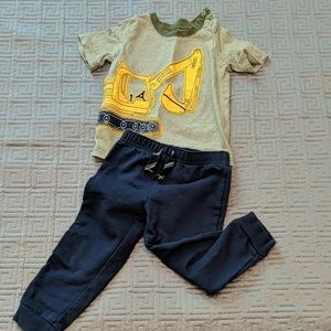 Kid tractor pajamas